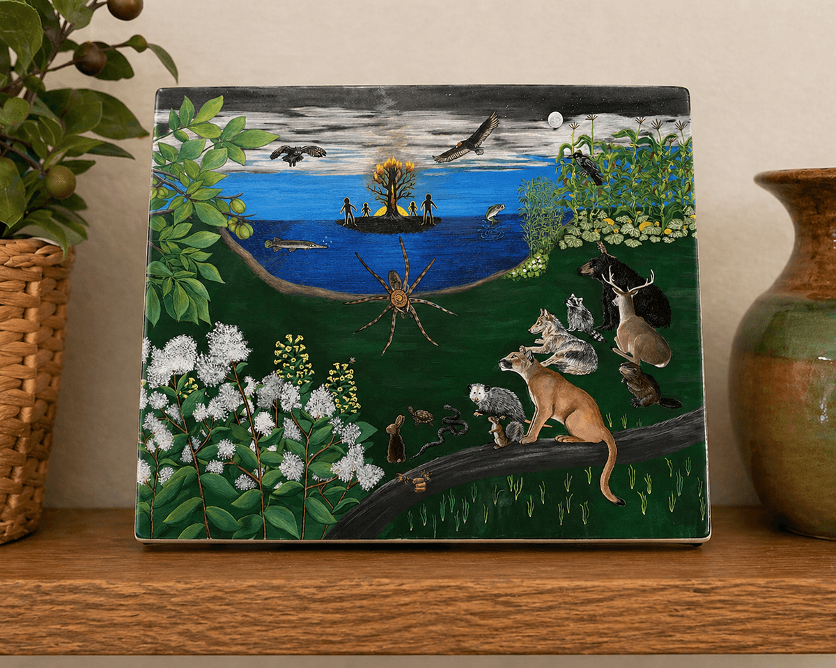 Find "Only She Could Bring the Fire" on ceramic tile exclusively in our Etsy shop!